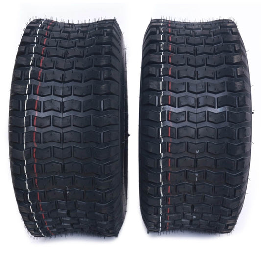 Dayrim 15x6.00-6 (2-Pack) Lawn Mower Turf Tires, V2 Tread Pattern, 4-Ply Tubeless Replacement Tires for Garden Tractors and Riding Mowers