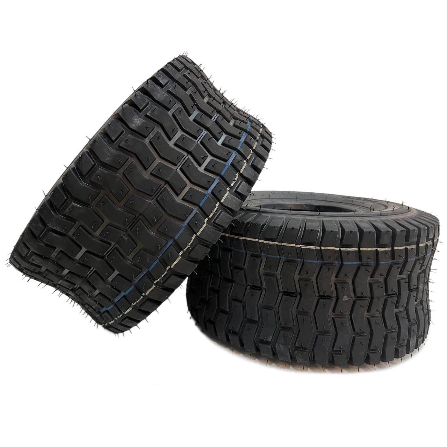 Dayrim 15x6.00-6 (2-Pack) Lawn Mower Turf Tires, V2 Tread Pattern, 4-Ply Tubeless Replacement Tires for Garden Tractors and Riding Mowers