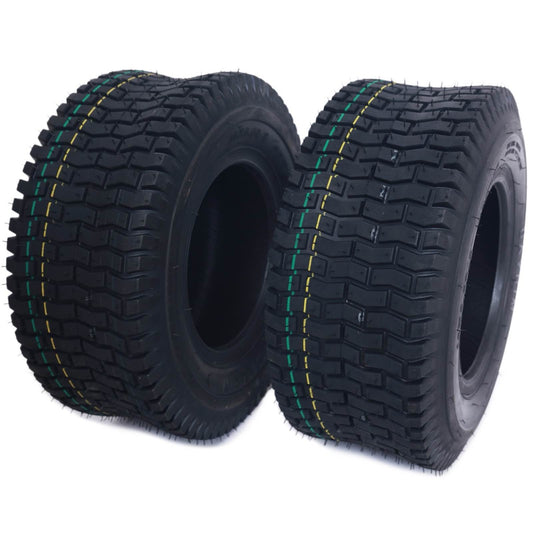 Dayrim 16x6.50-8 (2-Pack) Lawn Mower Turf Tires, V2 Tread Pattern, 4-Ply Tubeless Replacement Tires for Garden Tractors and Riding Mowers
