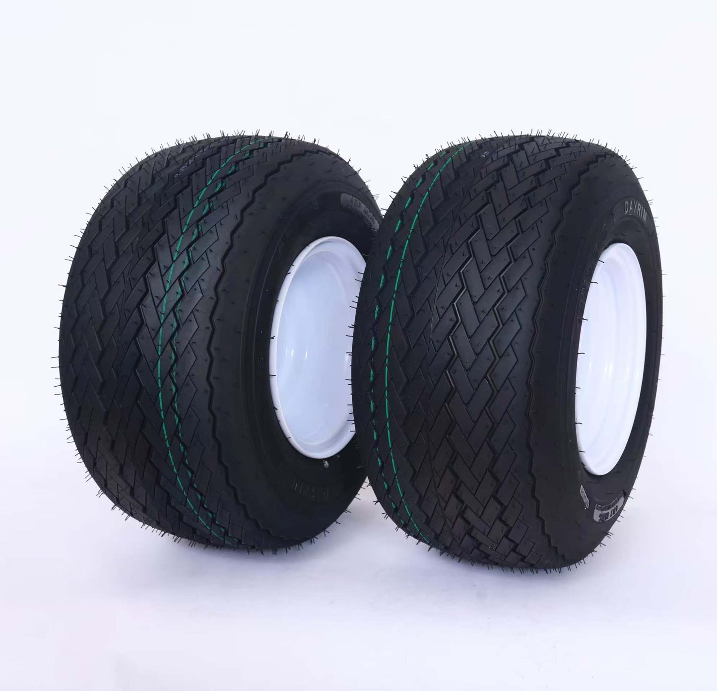 Dayrim 18x8.50-8 Tubeless Tires, 4-Ply, Set of 2, for Golf Carts, Garden Tractors, and Lawn Mowers