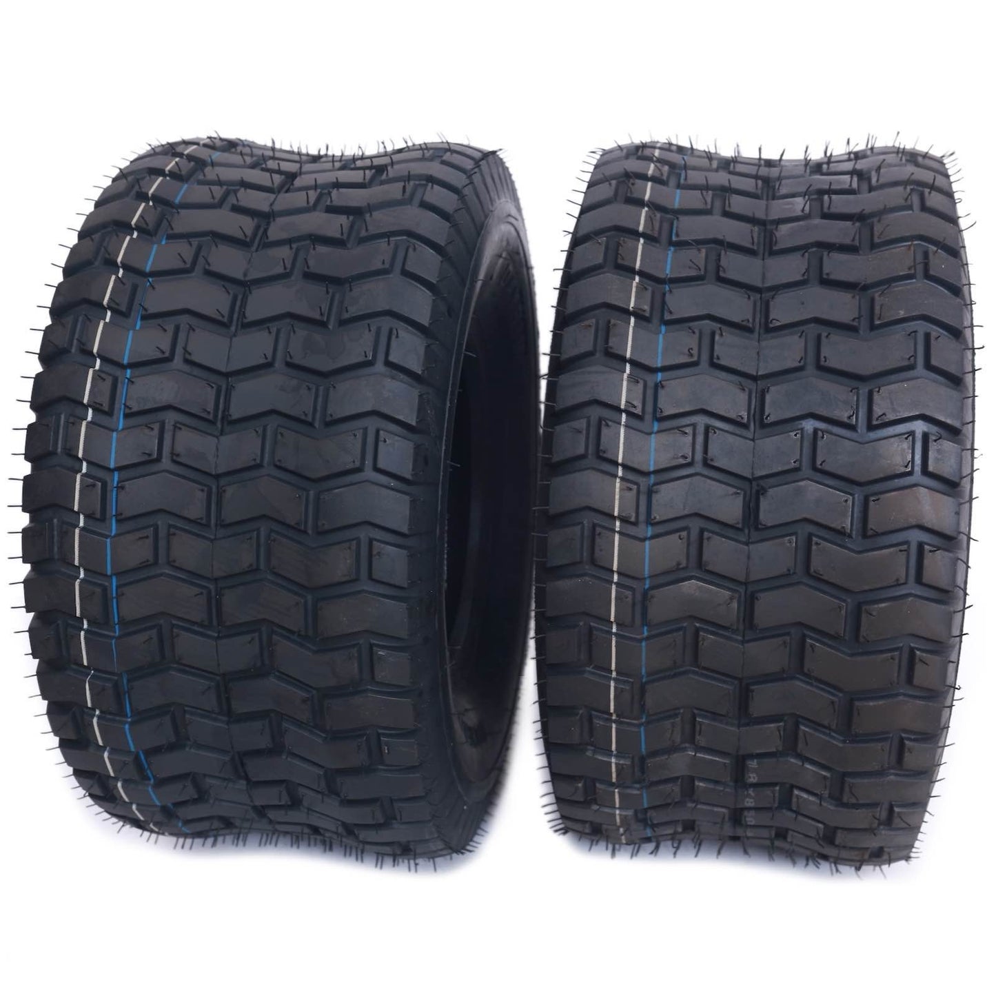 Dayrim 18x8.50-8 (2-Pack) Lawn Mower Turf Tires, V2 Tread Pattern, 4-Ply Tubeless Replacement Tires for Garden Tractors and Riding Mowers, Golf Cart Tires