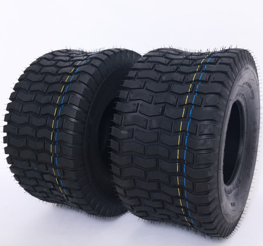 Dayrim18x9.50-8 (2-Pack) Lawn Mower Turf Tires, V2 Tread Pattern, 4-Ply Tubeless Replacement Tires for Garden Tractors and Riding Mowers,Golf Cart Tires