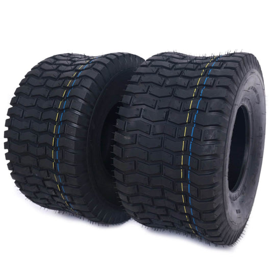 Dayrim18x9.50-8 (2-Pack) Lawn Mower Turf Tires, V2 Tread Pattern, 4-Ply Tubeless Replacement Tires for Garden Tractors and Riding Mowers,Golf Cart Tires