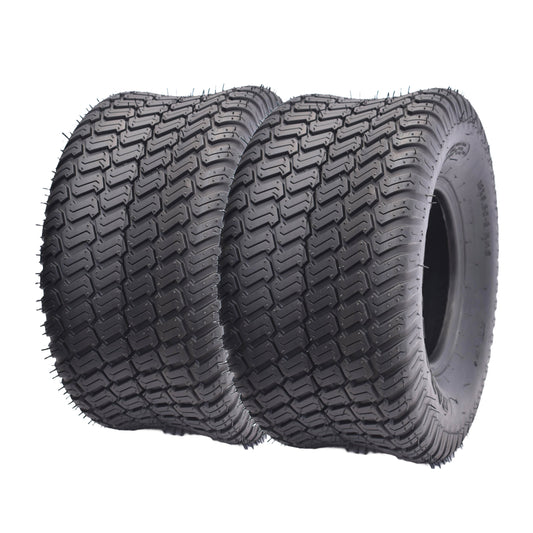 Dayrim 18x9.50-8 Lawn Mower Tires, Set of 2, 4-Ply Tubeless Turf Tread, for Garden Tractor & Riding Mower